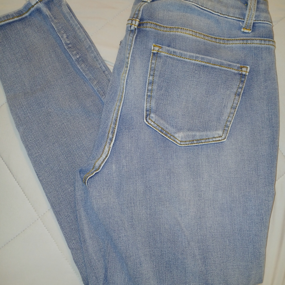 Time and Tru Women's Skinny Jeans - Light Blue